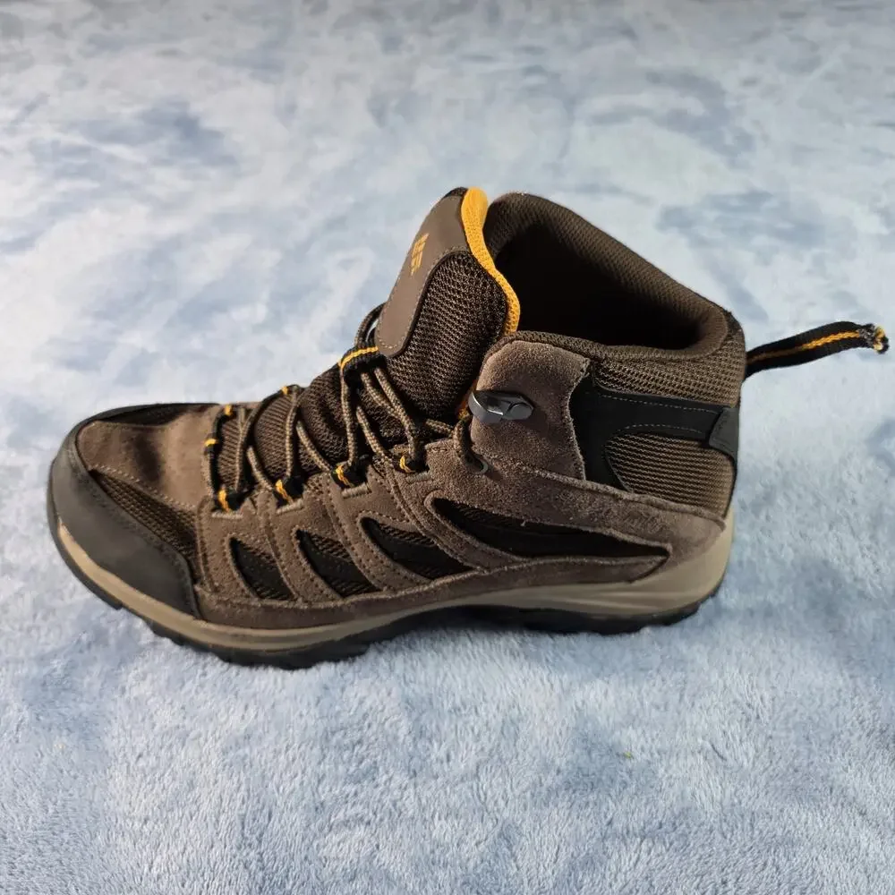Columbia Crestwood Mid Waterproof Hiking Boots Men 10.5 Brown BM5371-231